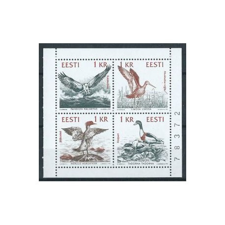 Estonia - Nr 188 - 91 1992r - Ptaki - Słania