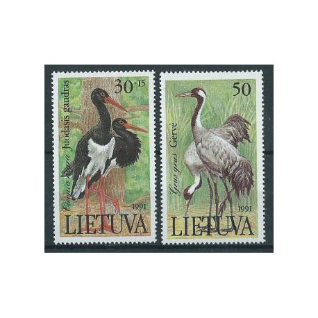 Litwa - Nr 489 - 90 1991r - Ptaki