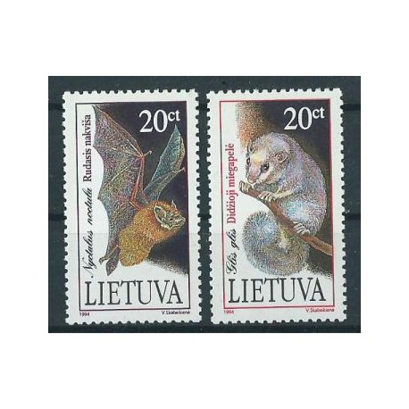 Litwa - Nr 566 - 67 1994r - Ssaki