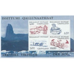 Grenlandia - Bl 20 2001r - Ssaki morskie - Konie - Ptaki