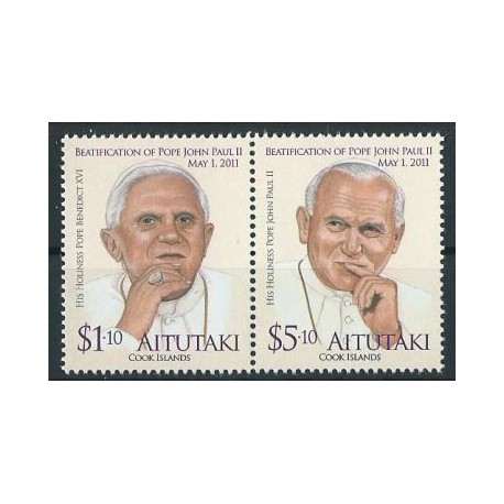 Aitutaki - Nr 834 - 35 2012r - Papież