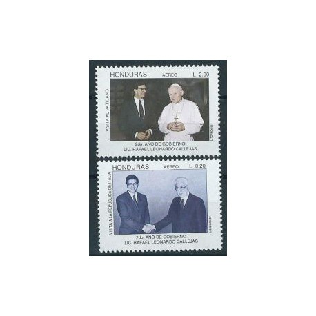 Honduras - Chr 163 1992r - Papież