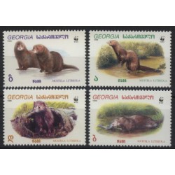 Gruzja - Nr 308 - 111999r - WWF - Ssaki - Ryba
