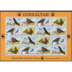 Gibraltar - Nr 774 - 77 Klb 1996r - WWF - Ptaki