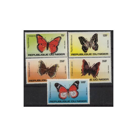 Niger - Nr 867 - 71 1983r - Motyle