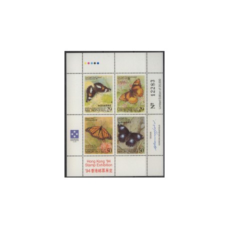 Mikronezja - Nr 340 - 43 Klb 1994r - Motyle