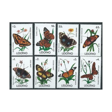 Lesotho - Nr 825 - 32 1990r - Motyle