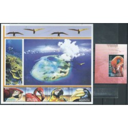 Mikronezja - Nr 1491 - 94 Bl 130 2003r - Ptaki