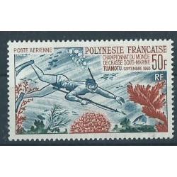 Polinezja Fr - Nr 048 1965r - Połów ryb