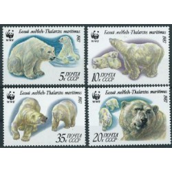ZSRR - Nr 5694 - 97 1987r - WWF  -  Ssaki