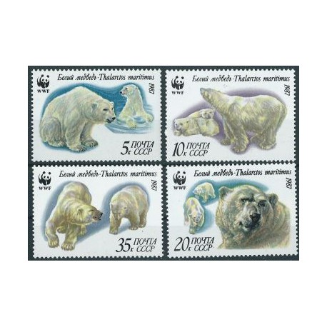 ZSRR - Nr 5694 - 97 1987r - WWF  -  Ssaki