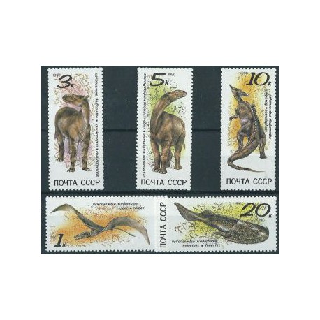 ZSRR - Nr 6116 - 20 1990r - Dinozaury