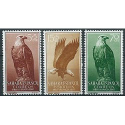 Sahara Hiszp. - Nr 170 - 72 1957r - Ptaki