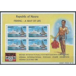 Nauru - Bl 4 1981r - Marynistyka - Ryby