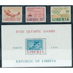 Liberia - Nr 623 - 25 Bl 31 A 1964r - Sport