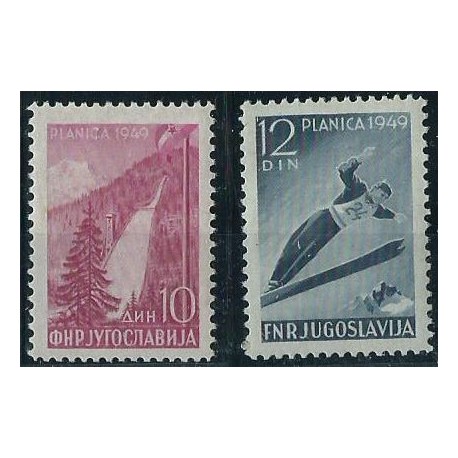 Jugosławia - Nr 570 - 71 1949r - Sport