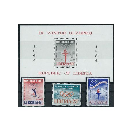 Liberia - Nr 612 - 14 Bl 28 A 1963r - Sport