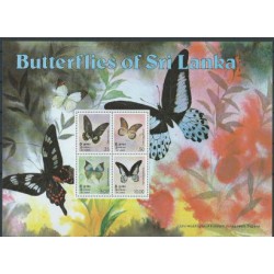 Sri - Lanka - Bl 8 1978r - Motyle