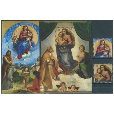 Watykan - Nr 1733 - 34 Bl 36 - 37 2012r - Religia - Malarstwo