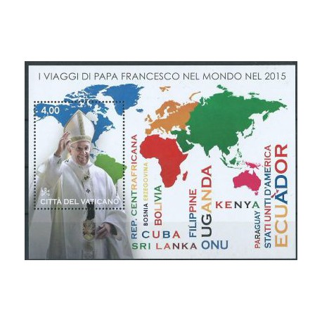 Watykan - Bl 52 2016r - Podróże Papieża