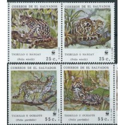 Salwador - Nr 1734 - 37 1988r - WWF - Ssaki