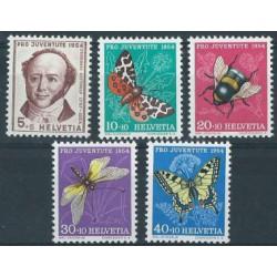 Szwajcaria - Nr 602 - 06 1954r - Motyle