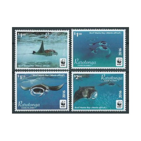 Wyspy Cooka  Rarotonga  - Nr 050 - 53 2016r - WWF - Ryby