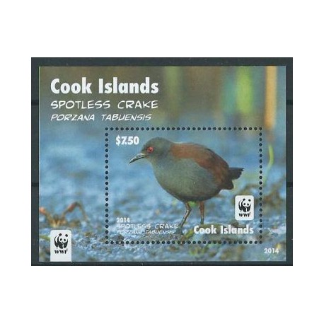 Wyspy Cooka - Bl 248 - 2014r - WWF - Ptaki
