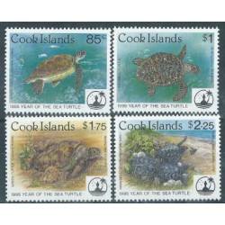 Wyspy Cooka - Nr 1442 - 45 1995r - Fauna Morska - Gady