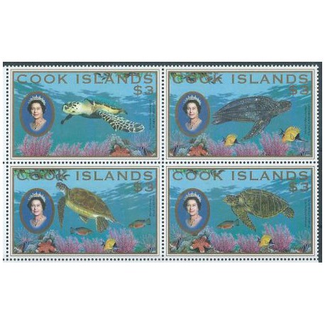 Wyspy Cooka - Nr 1595 - 98 2007r - Fauna Morska - Ryby - Gady