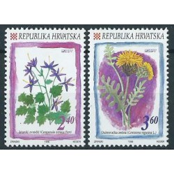 Chorwacja - Nr 383 - 84 1996r - Kwiaty