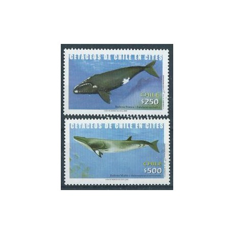 Chile - Nr 2086 - 87 2002r - Ssaki morskie