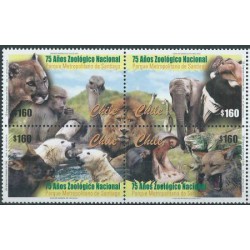Chile - Nr 1996 - 99  2001r - Ptak - Ssaki