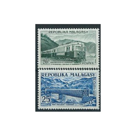 Madagaskar - Nr 473 - 74 1962r - Koleje