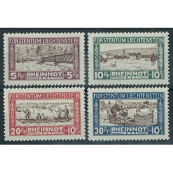 Liechtenstein - Nr 078 - 81 1928r - Krajobrazy - Powódz