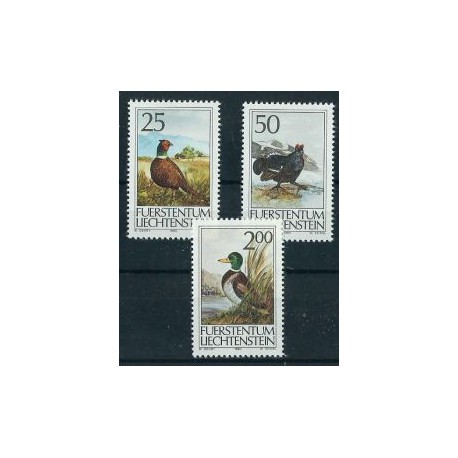 Liechtenstein - Nr 997 - 99 1990r - Ptaki