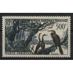 Francuska Afryka Równikowa - Nr 290 1953r - Ptaki - Kol. Fran