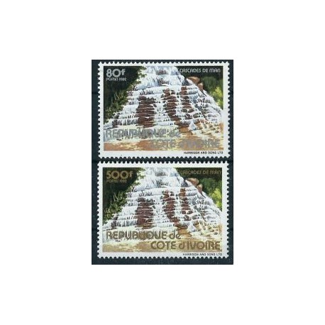Wybrzeże Kości Sloniowej - Nr 763 - 64 1982r - Wodospad