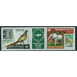 Wybrzeże Kości Słoniowej - N 571 - 72 1978r - Ptaki -  Ssak