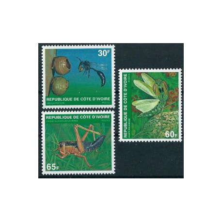 Wybrzeże Kości Słoniowej - Nr 611 ABC 1979r - Insekty - Pszcz