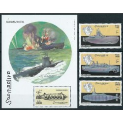 Somalia - Nr 815 - 17 Bl 67 2000r - Okręty podwodne