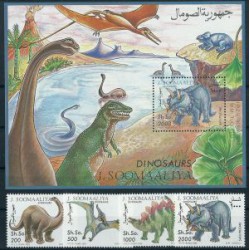 Somalia - Nr 480 - 83 Bl 29 1993r - Dinozaury