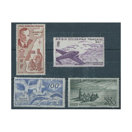 Francuska Afryka Zachodnia - Nr 053 - 56 A 1947r - Ptaki - Mary