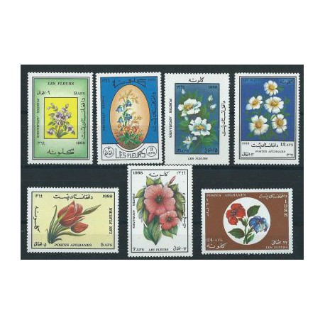 Afganistan - Nr 1572 - 78 1988r - Kwiaty
