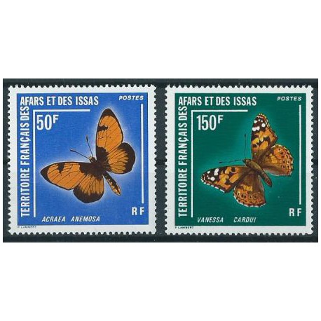 Terytorium Afarów i Issów - Nr 161 - 62 1976r - Motyle
