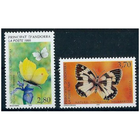 Andora Fr. - Nr 483 - 84 1995r - Motyle