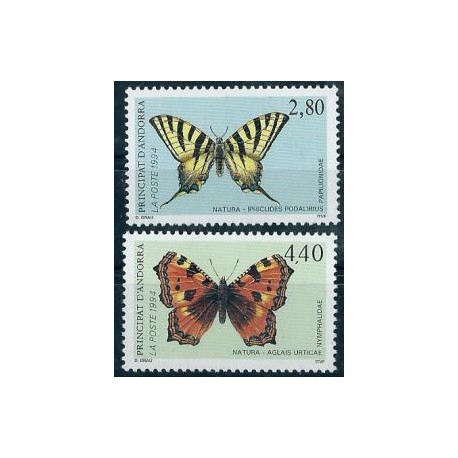 Andora Fr. - Nr 472 - 73 1994r - Motyle