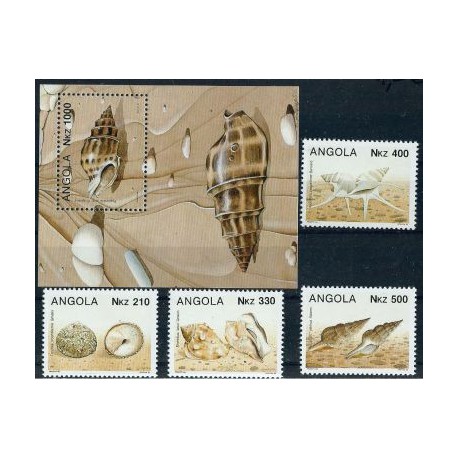 Angola - Nr 918 - 21 Bl 15 1993r - Muszle