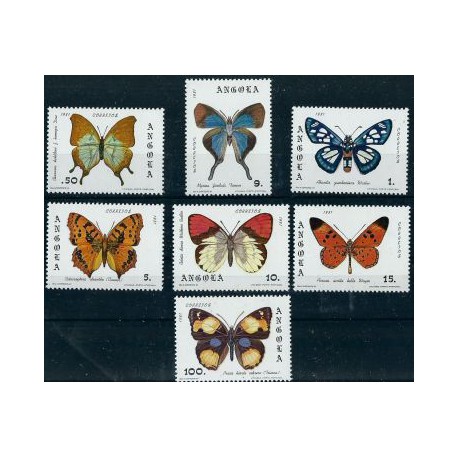 Angola - Nr 663 - 69 1982r - Motyle