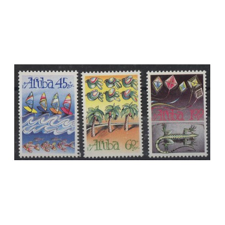 Aruba - Nr 083 - 85 1990r - Ryby